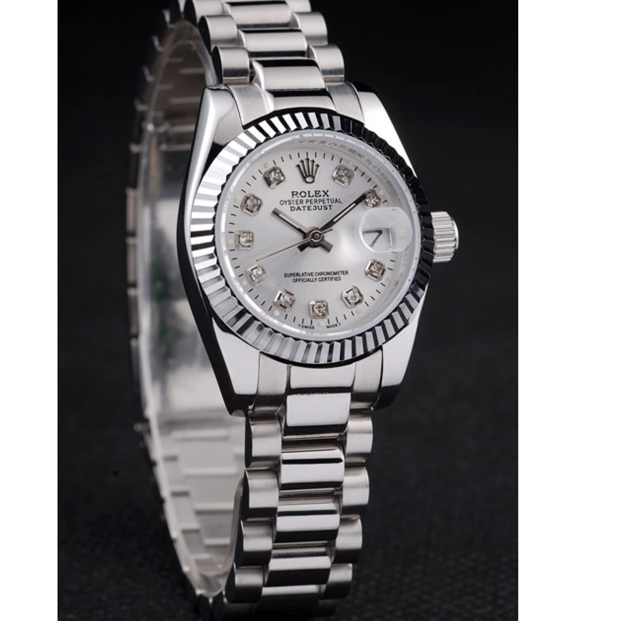 Good Copy Rolex Watches Polished Datejust Steel Rolex Dial Silver Stainless 0522